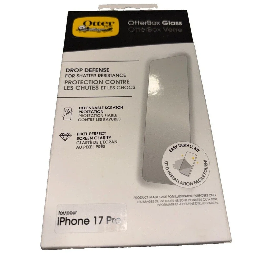 OtterBox Drop Defense Glass Series Screen Protector for iPhone 17 Pro - Clear